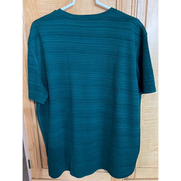 C9 Champion Mens XL Duo Dry Performance T-Shirt Green Striped Moisture Wicking A - Picture 3 of 4